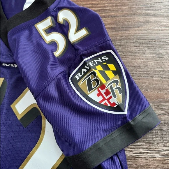 NWOT - Baltimore Ravens NFL Jerseys - #52 Ray Lewis - Purple Color - Picture 6 of 11